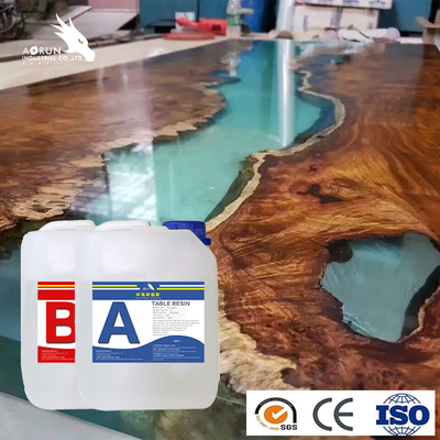 DIY فن Craft Wood Epoxy Resin سائل لزج شفاف عالي اللمعان