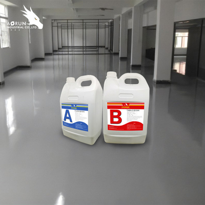 الزجاج السائل عديم الرائحة صب عميق الايبوكسي طلاء الأرضيات 3D لاصق الأرضيات راتنجات الأرضيات الايبوكسي