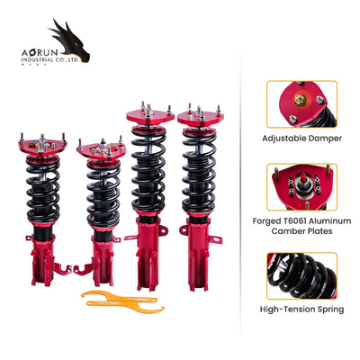 ممتص صدمات قابل للتعديل لتويوتا كورولا E90 E100 E110 AE92 AE101 AE111 Coilover Suspension