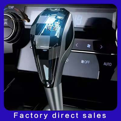 اكسسوارات السيارات الداخلية لمسة كريستال مضيئة Pommeau De Levier De Vitesse De Voiture RGB Led Shift Car Gear Knob
