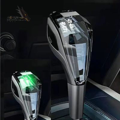 اكسسوارات السيارات الداخلية لمسة كريستال مضيئة Pommeau De Levier De Vitesse De Voiture RGB Led Shift Car Gear Knob
