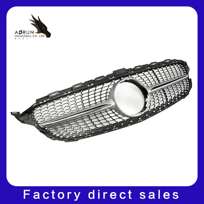 شبكة المصد الأمامي للسيارة لسيارة Mercedes Benz C Class W205 2014-2018 Diamond Style Racing Grills
