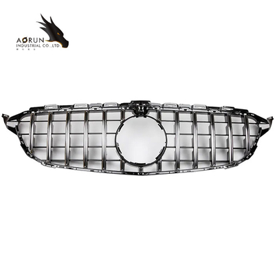 شبكة المصد الأمامي للسيارة لسيارة Mercedes Benz C Class W205 2014-2018 Diamond Style Racing Grills