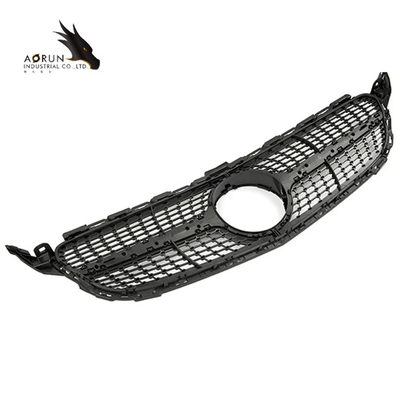 شبكة المصد الأمامي للسيارة لسيارة Mercedes Benz C Class W205 2014-2018 Diamond Style Racing Grills